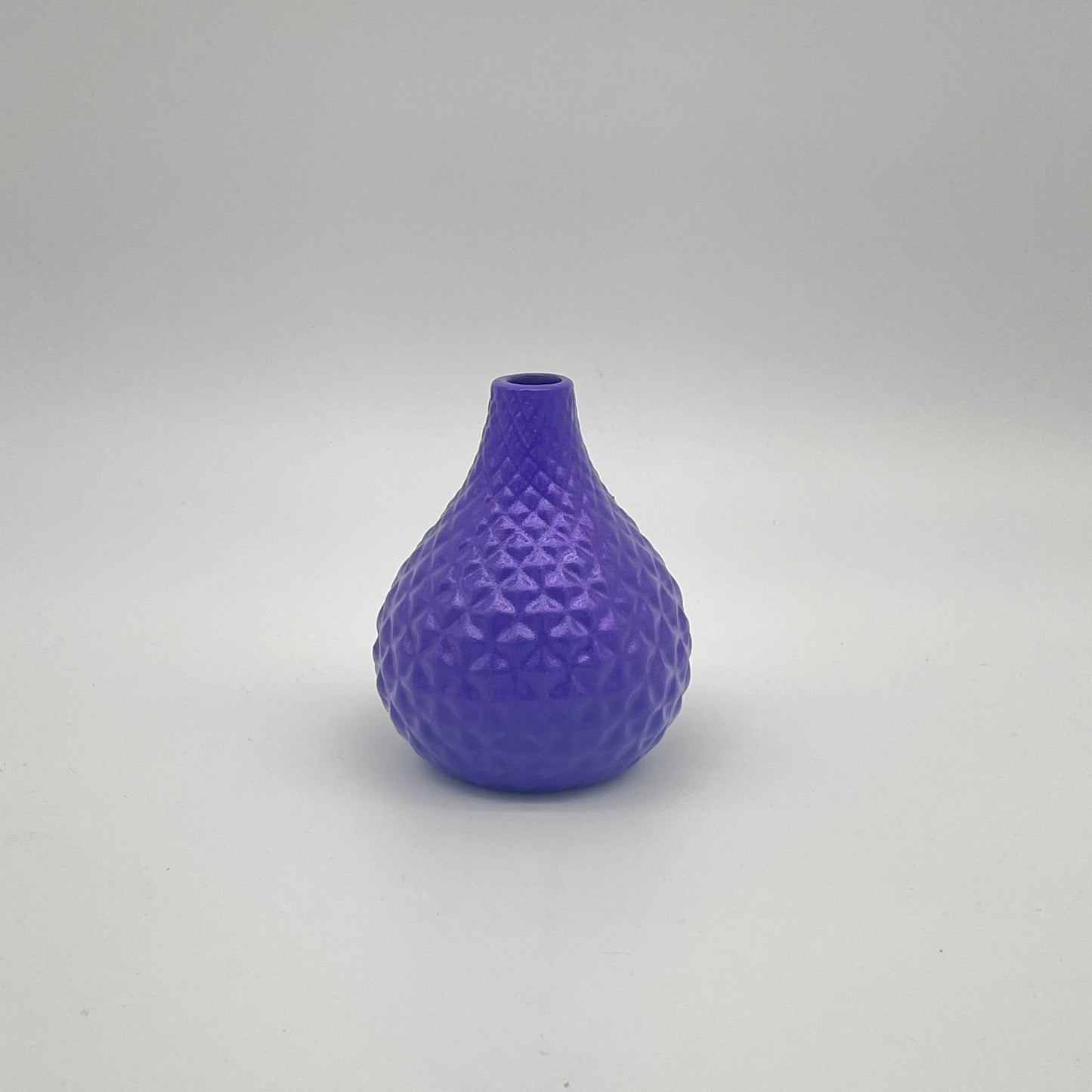 Paars vaasje met glitter