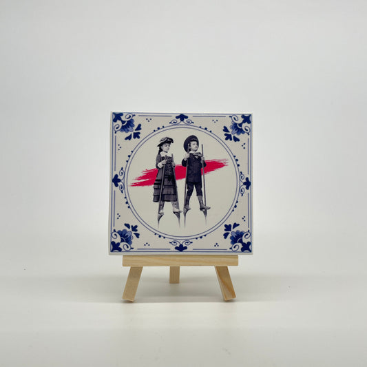 Tegeltje "Op stelten"